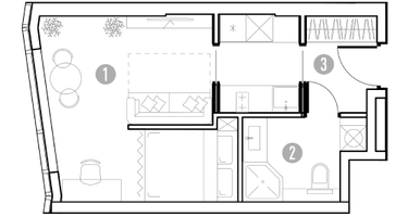 1-к. квартира, 28&nbsp;м²