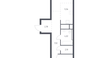 Студия, 46&nbsp;м²