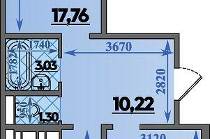 2-к. квартира, 68 м²