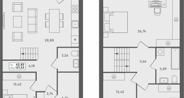 4-к. квартира, 121 м²