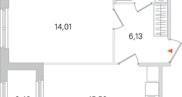 1-к. квартира, 41&nbsp;м²