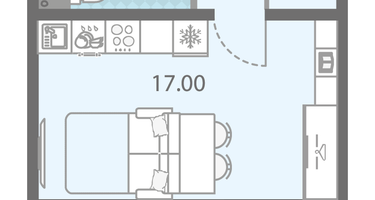 Студия, 24&nbsp;м²