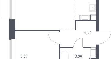 Студия, 37&nbsp;м²