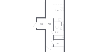 Студия, 45&nbsp;м²