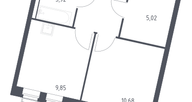 1-к. квартира, 34&nbsp;м²