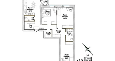 3-к. квартира, 104&nbsp;м²