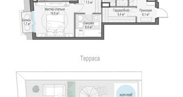 3-к. квартира, 130 м²