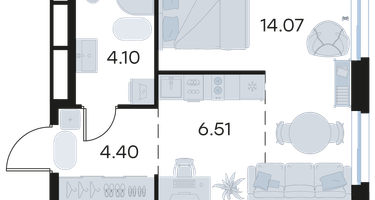 Студия, 29&nbsp;м²