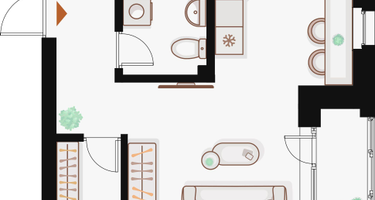 Студия, 33&nbsp;м²