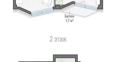 2-к. квартира, 86&nbsp;м²