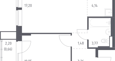 Студия, 41&nbsp;м²