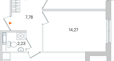 2-к. квартира, 63 м²