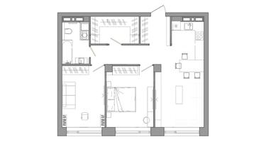 2-к. квартира, 69&nbsp;м²
