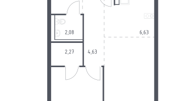 Студия, 48&nbsp;м²