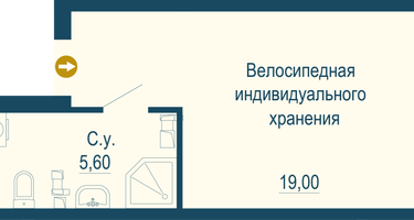 1-к. квартира, 24&nbsp;м²