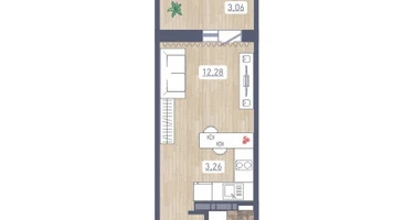 Студия, 23&nbsp;м²