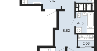 3-к. квартира, 73 м²