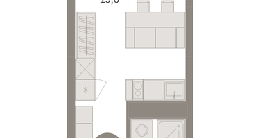 Студия, 30&nbsp;м²