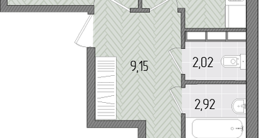 2-к. квартира, 64&nbsp;м²