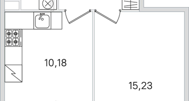 1-к. квартира, 35&nbsp;м²