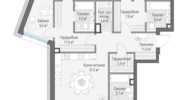 5-к. квартира, 158&nbsp;м²