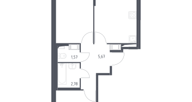 2-к. квартира, 48&nbsp;м²