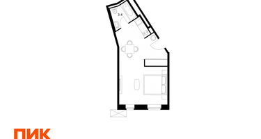 Студия, 32&nbsp;м²