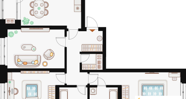 3-к. квартира, 92&nbsp;м²