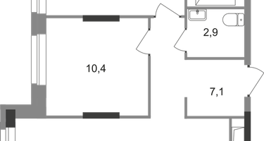 2-к. квартира, 60&nbsp;м²