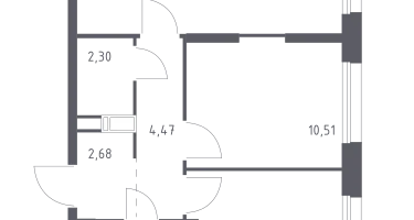 2-к. квартира, 50&nbsp;м²