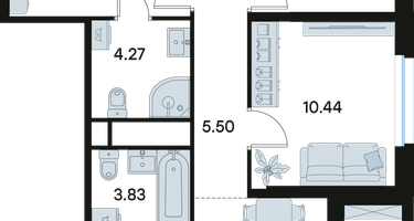 3-к. квартира, 60&nbsp;м²