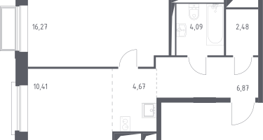 Студия, 45&nbsp;м²