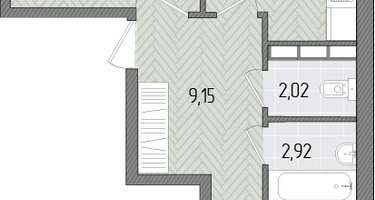 2-к. квартира, 64&nbsp;м²