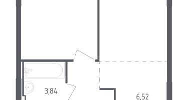 Студия, 34&nbsp;м²