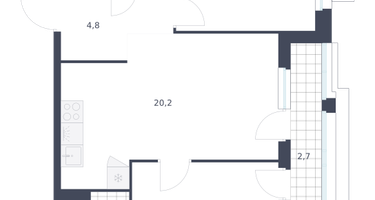 2-к. квартира, 59&nbsp;м²
