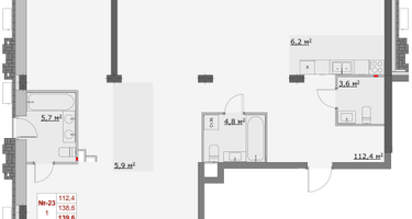 4-к. квартира, 139&nbsp;м²