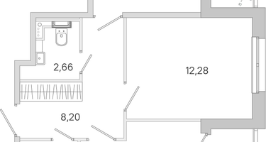 2-к. квартира, 54&nbsp;м²