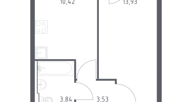 1-к. квартира, 32&nbsp;м²