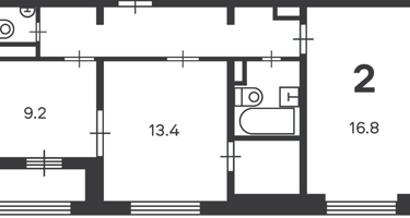 2-к. квартира, 56,2&nbsp;м²