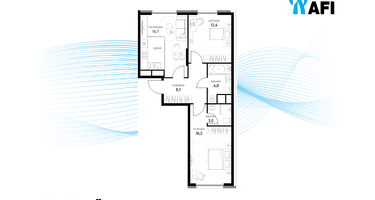 3-к. квартира, 61&nbsp;м²