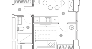 1-к. квартира, 28&nbsp;м²