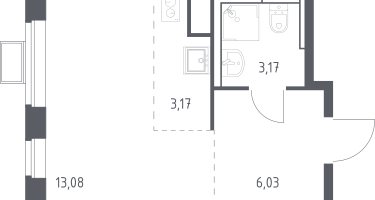 Студия, 25&nbsp;м²