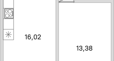 1-к. квартира, 40&nbsp;м²