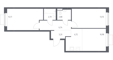 Студия, 61&nbsp;м²