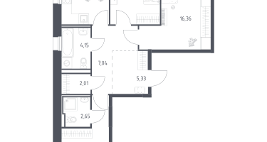 3-к. квартира, 72&nbsp;м²
