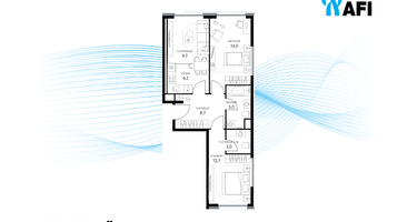 3-к. квартира, 57 м²