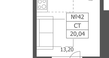 Студия, 20 м²