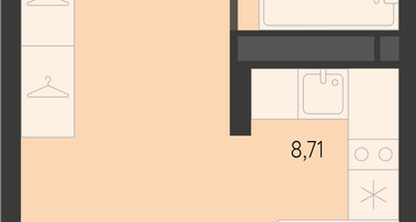 Студия, 30&nbsp;м²