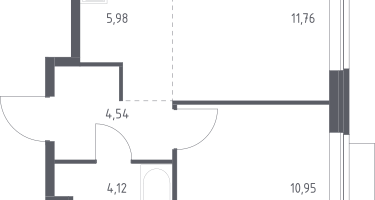 Студия, 37&nbsp;м²