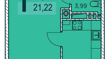 1-к. квартира, 38 м²